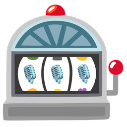 studio microphone and slot machine