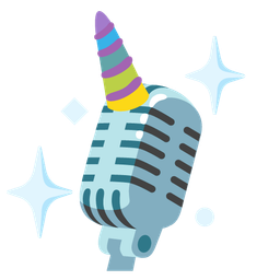 studio microphone and unicorn