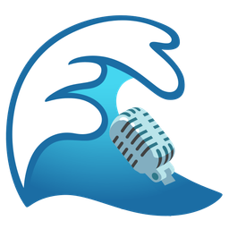 studio microphone and water wave