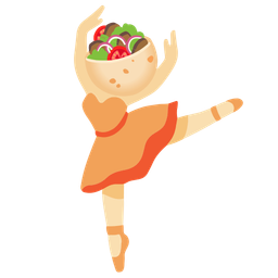 stuffed flatbread and ballet shoes