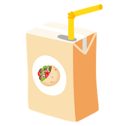 stuffed flatbread and beverage box