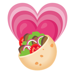 stuffed flatbread and growing heart