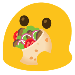 stuffed flatbread and magic wand