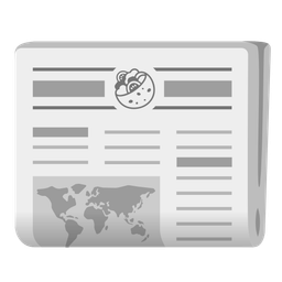 stuffed flatbread and newspaper