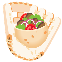 stuffed flatbread and softball