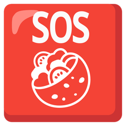 stuffed flatbread and SOS button