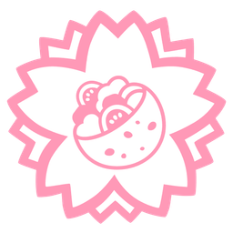 stuffed flatbread and white flower