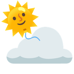 sun behind cloud and balloon