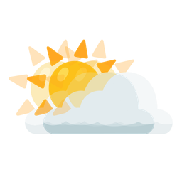 sun behind cloud and beating heart