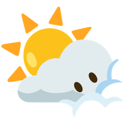 sun behind cloud and face in clouds