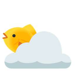 sun behind cloud and fish