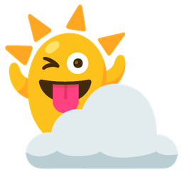 sun behind cloud and ghost