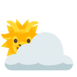 sun behind cloud and goat