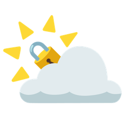 sun behind cloud and locked