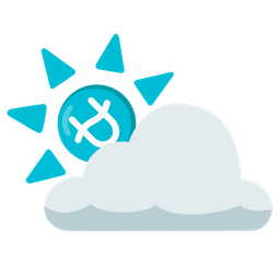 sun behind cloud and Ophiuchus