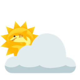 sun behind cloud and shark
