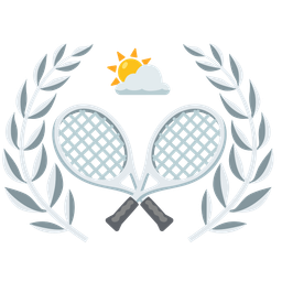 sun behind cloud and tennis