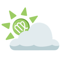 sun behind cloud and Virgo