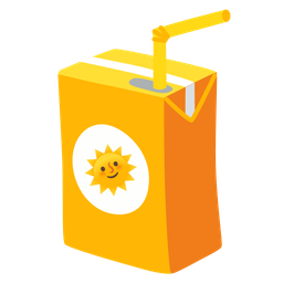 sun with face and beverage box