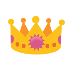sun with face and crown