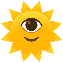 sun with face and eye
