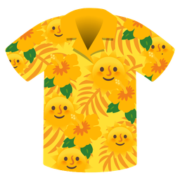 sun with face and hibiscus