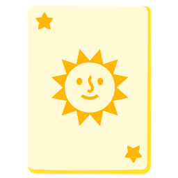 sun with face and joker