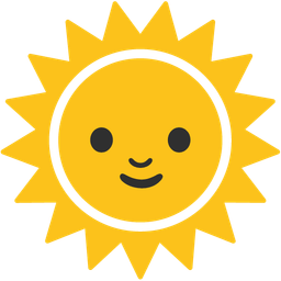 sun with face and magic wand