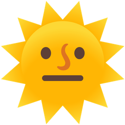 sun with face and neutral face