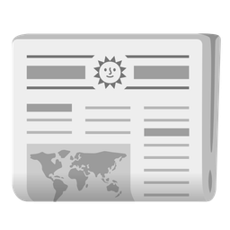 sun with face and newspaper