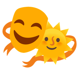 sun with face and performing arts
