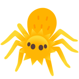 sun with face and spider