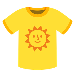sun with face and t-shirt