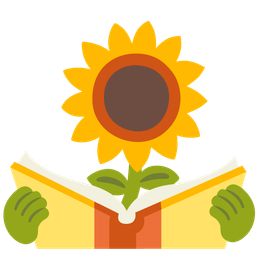 sunflower and books