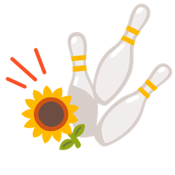sunflower and bowling