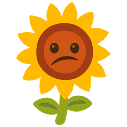 sunflower and confused face