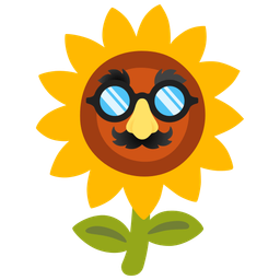 sunflower and disguised face