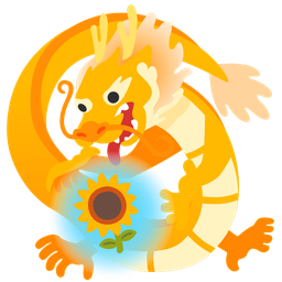 sunflower and dragon
