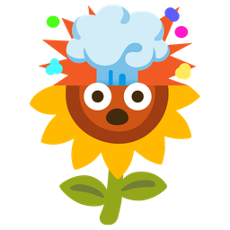 sunflower and exploding head