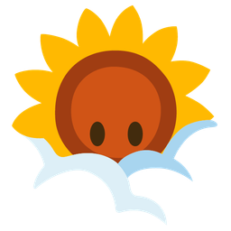 sunflower and face in clouds