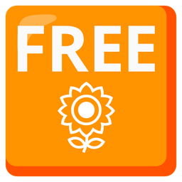 sunflower and FREE button