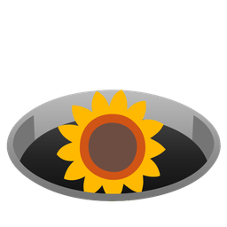 sunflower and hole