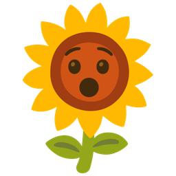 sunflower and hushed face