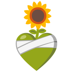 sunflower and mending heart
