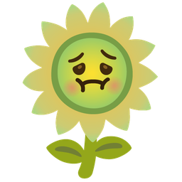 sunflower and nauseated face