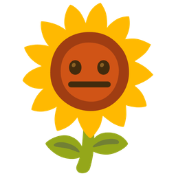 sunflower and neutral face