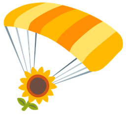 sunflower and parachute