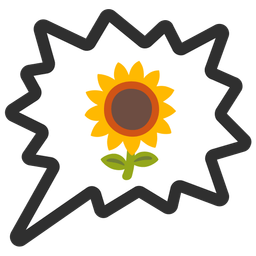 sunflower and right anger bubble