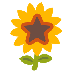 sunflower and star