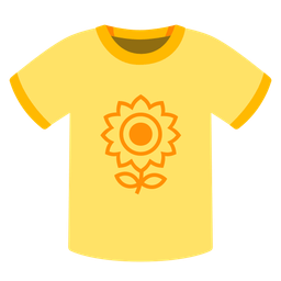 sunflower and t-shirt
